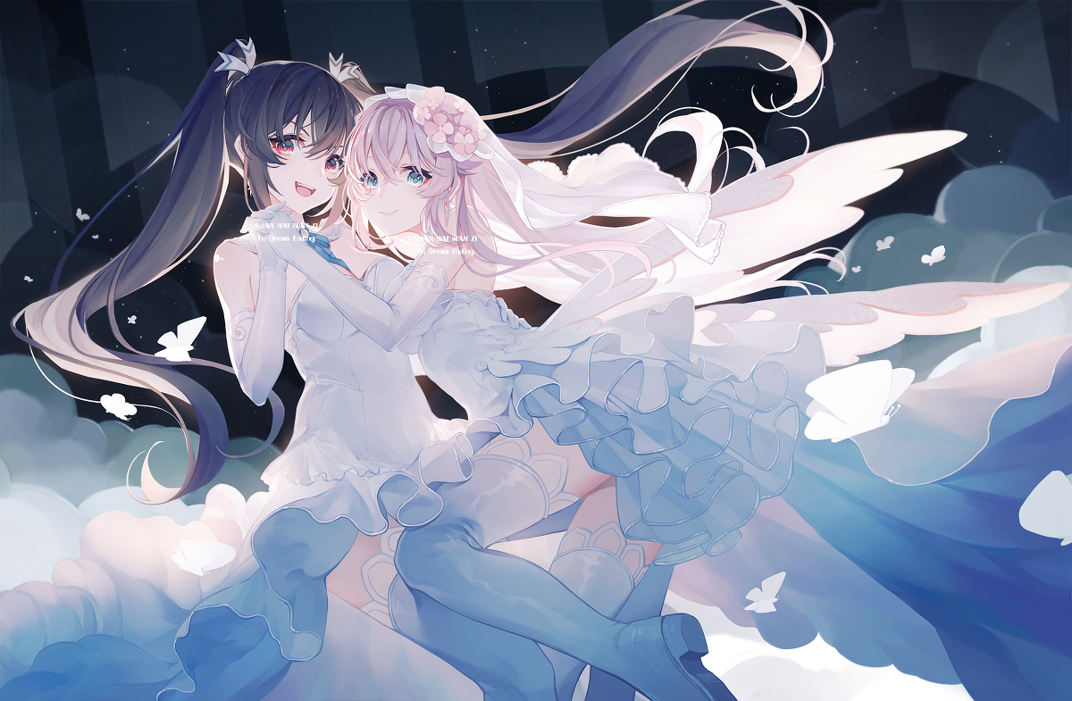 This is a pixiv picture whose title is 【诺瓦露】——花嫁.