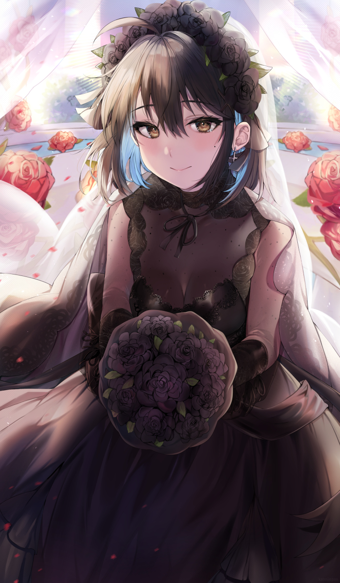 This is a pixiv picture whose title is She said yes.