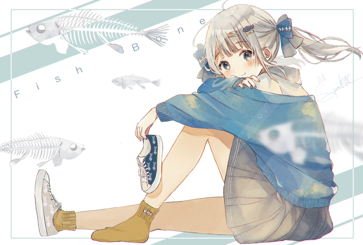 This is a pixiv picture whose title is Fish Bone.