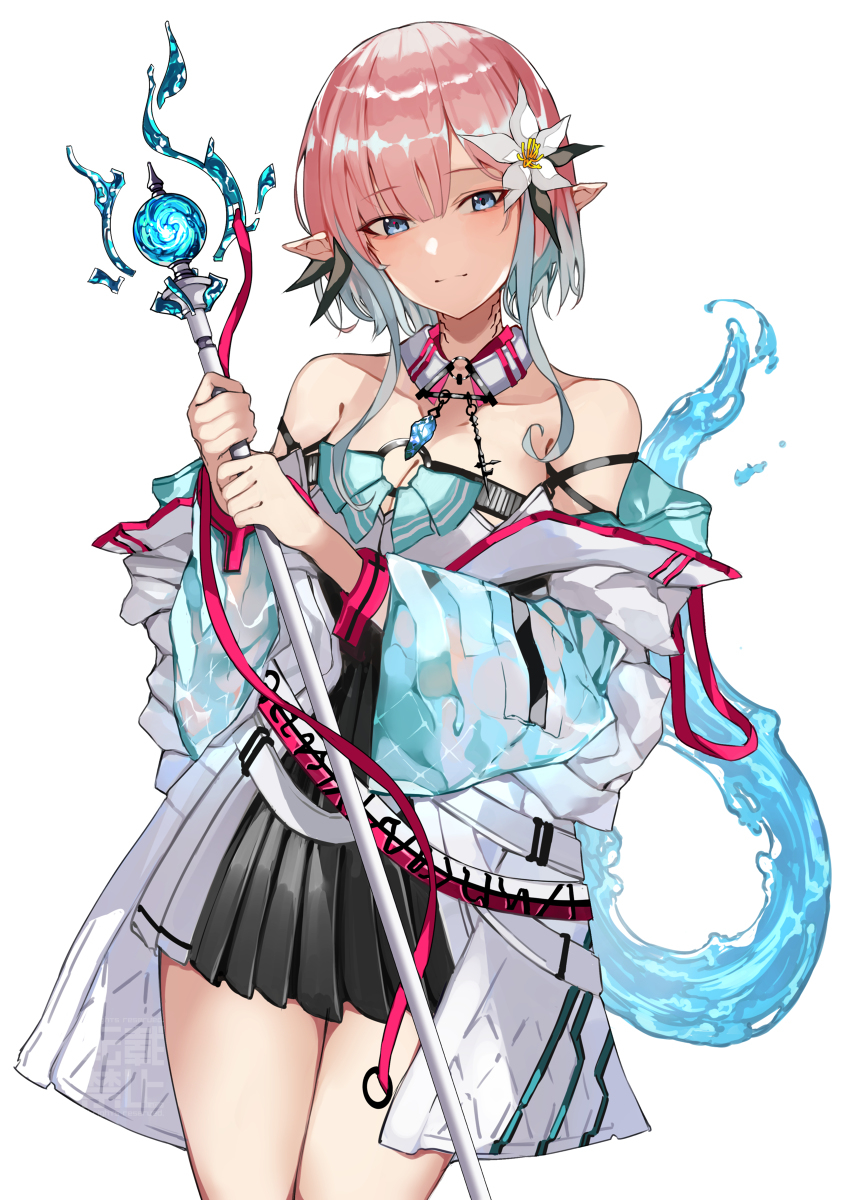 This is a pixiv picture whose title is 蒼生神殿の巫女.