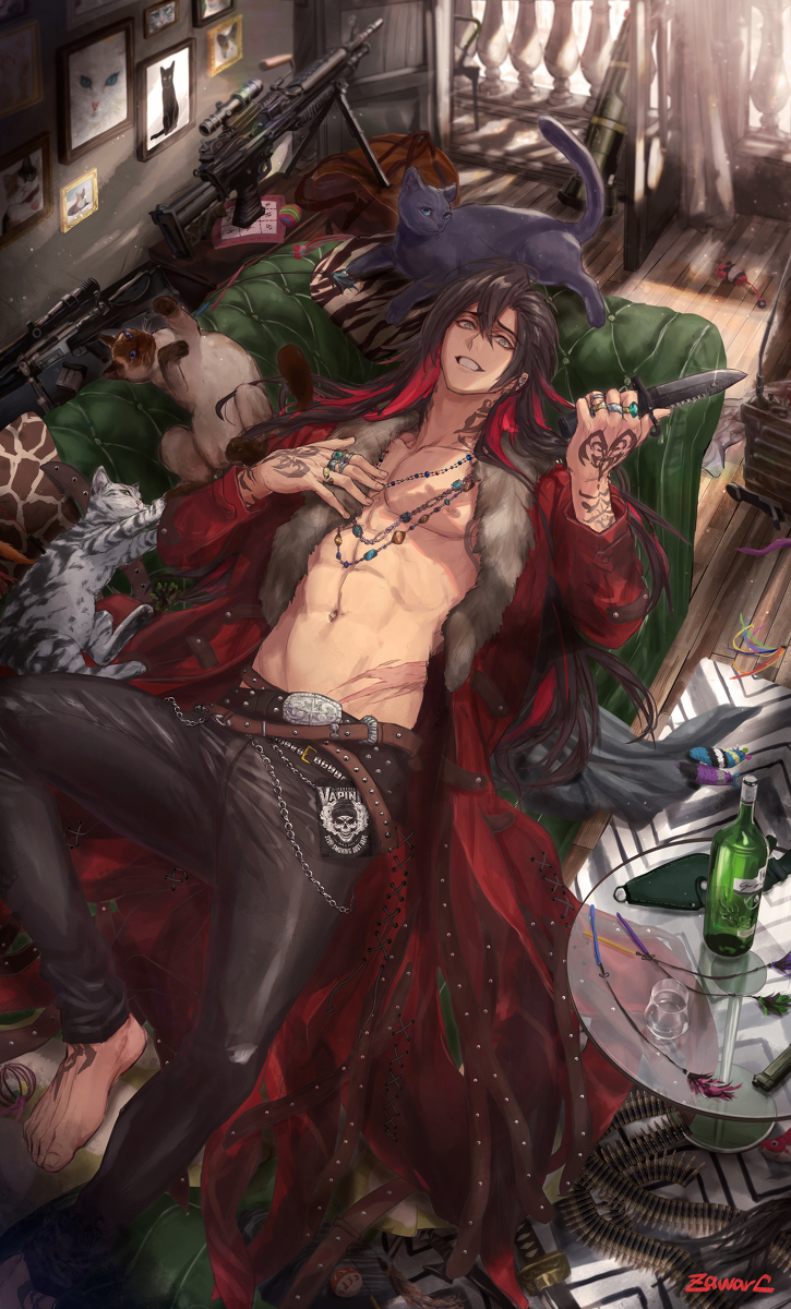 This is a pixiv picture whose title is 殺し屋さん.