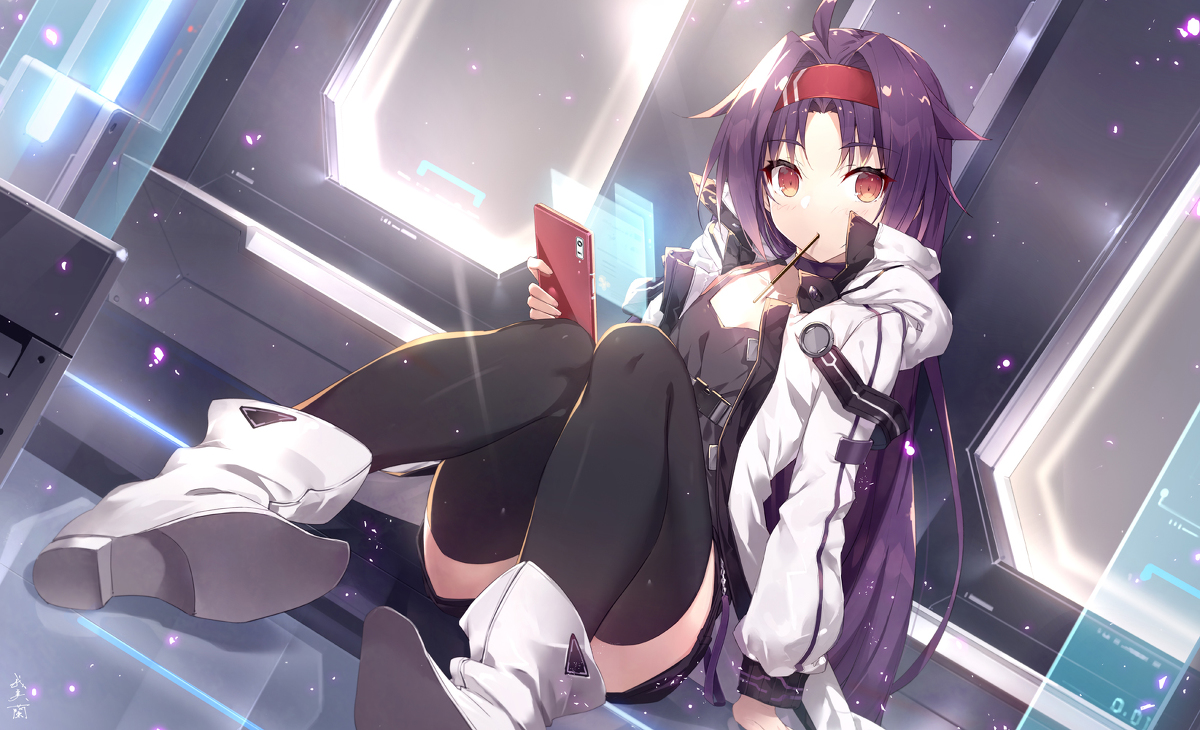 This is a pixiv picture whose title is ユウキ（GGO風オリジナル私服）.