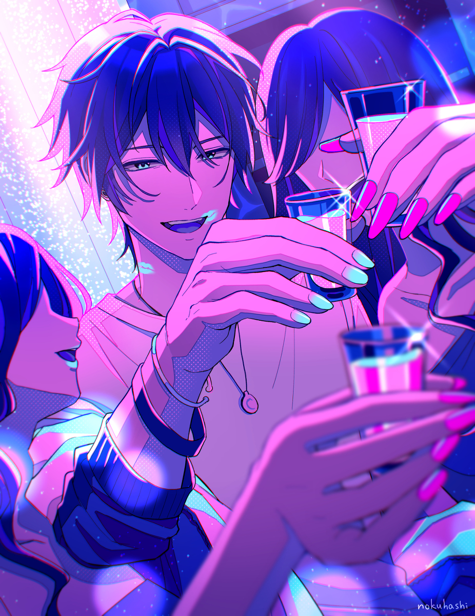 This is a pixiv picture whose title is 🥂.