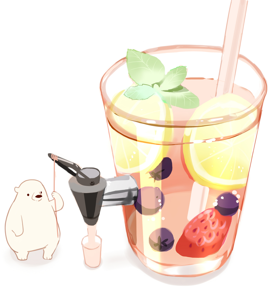 This is a pixiv picture whose title is ドリンクサーバー.
