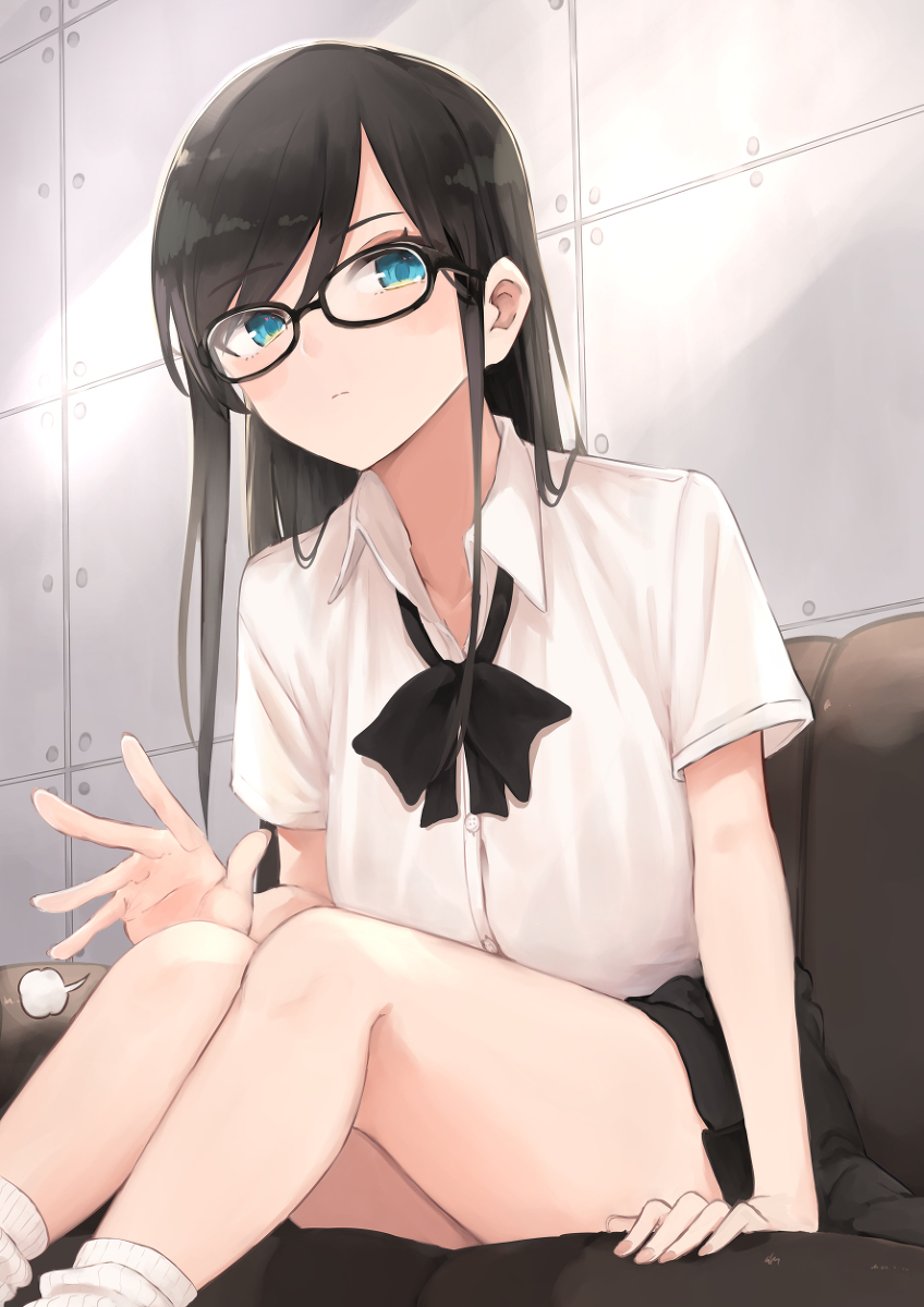 This is a pixiv picture whose title is ひざまくら女子.