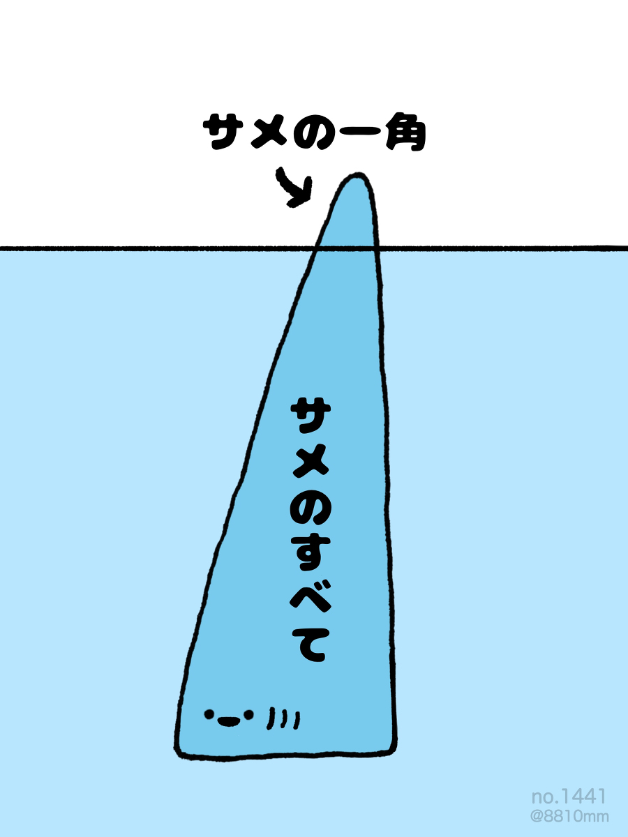 This is a pixiv picture whose title is no.1441 『 サメの一角 』.