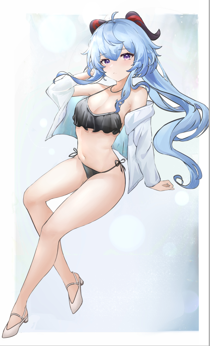 This is a pixiv picture whose title is 甘雨.