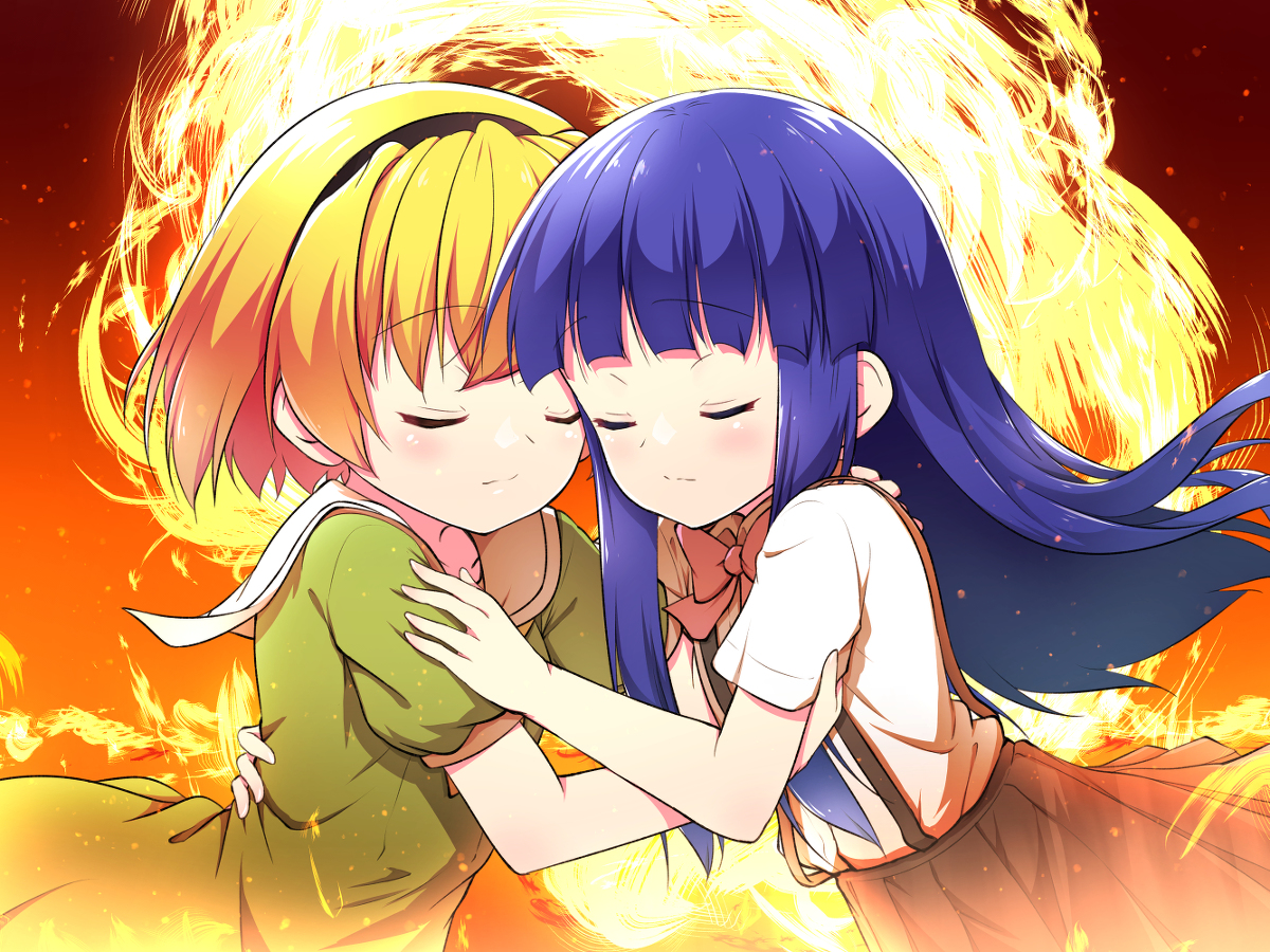This is a pixiv picture whose title is 永遠に2人きり.