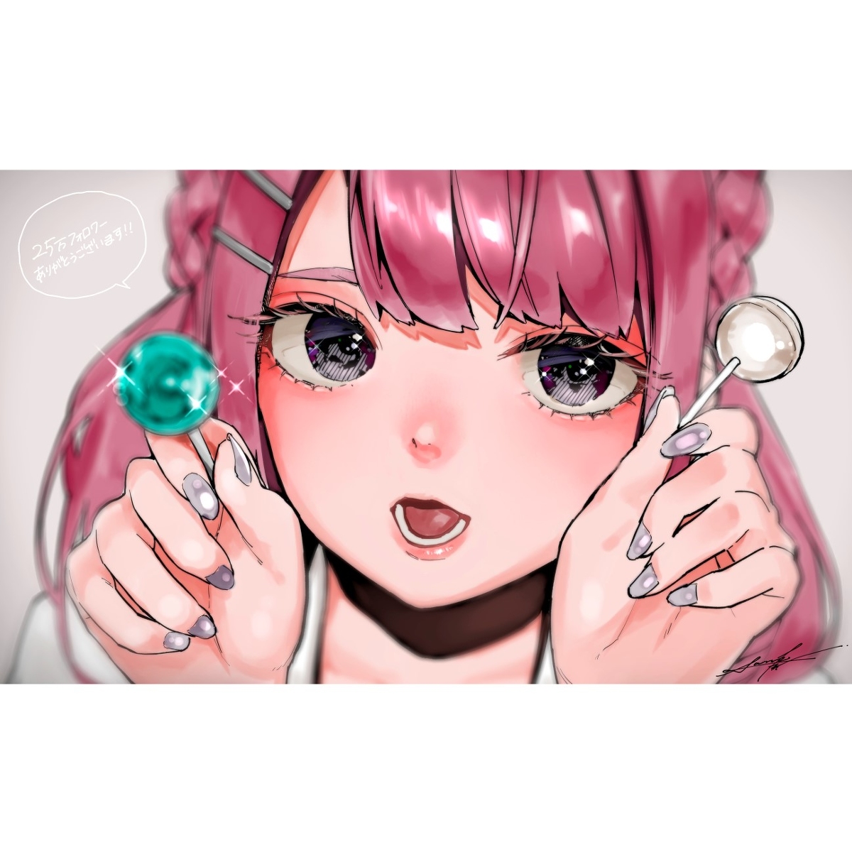 This is a pixiv picture whose title is Twitterフォロワー25万人ありがとう.