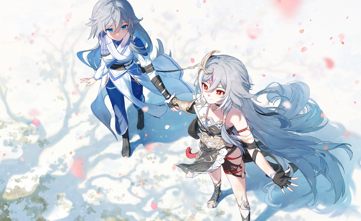 This is a pixiv picture whose title is 冬春之交.