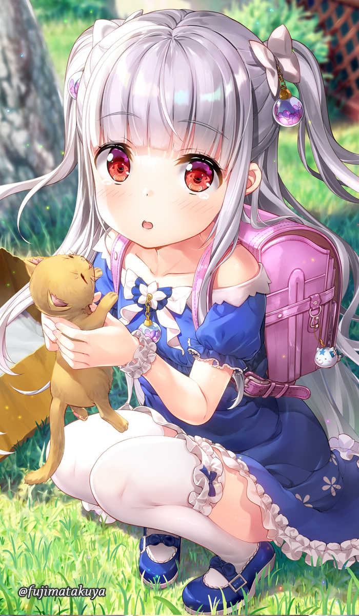This is a pixiv picture whose title is いせパパ応援イラスト　捨て猫は放っておけないの♡.
