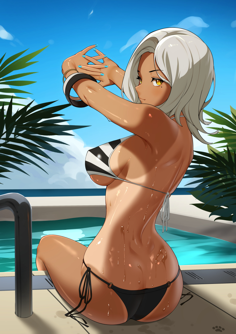 This is a pixiv picture whose title is 👙.