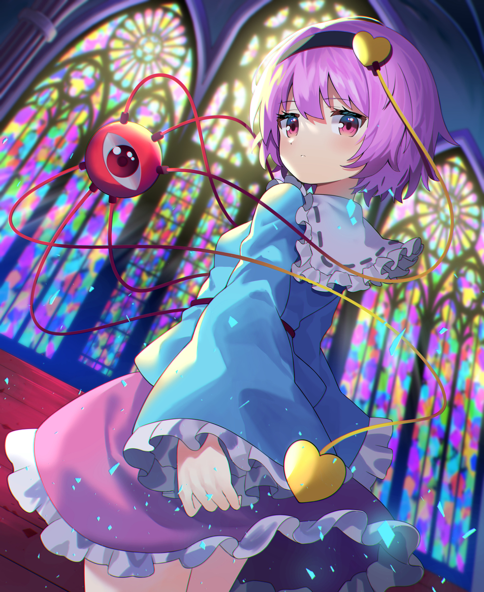 This is a pixiv picture whose title is 怨霊も恐れ怯む少女.