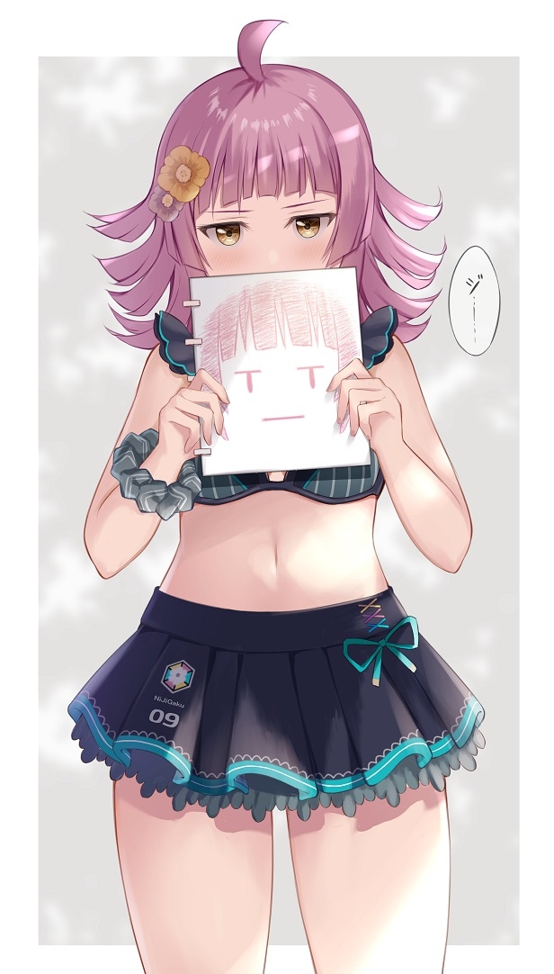 This is a pixiv picture whose title is 虹ヶ咲ジト目学園・天王寺璃奈編.