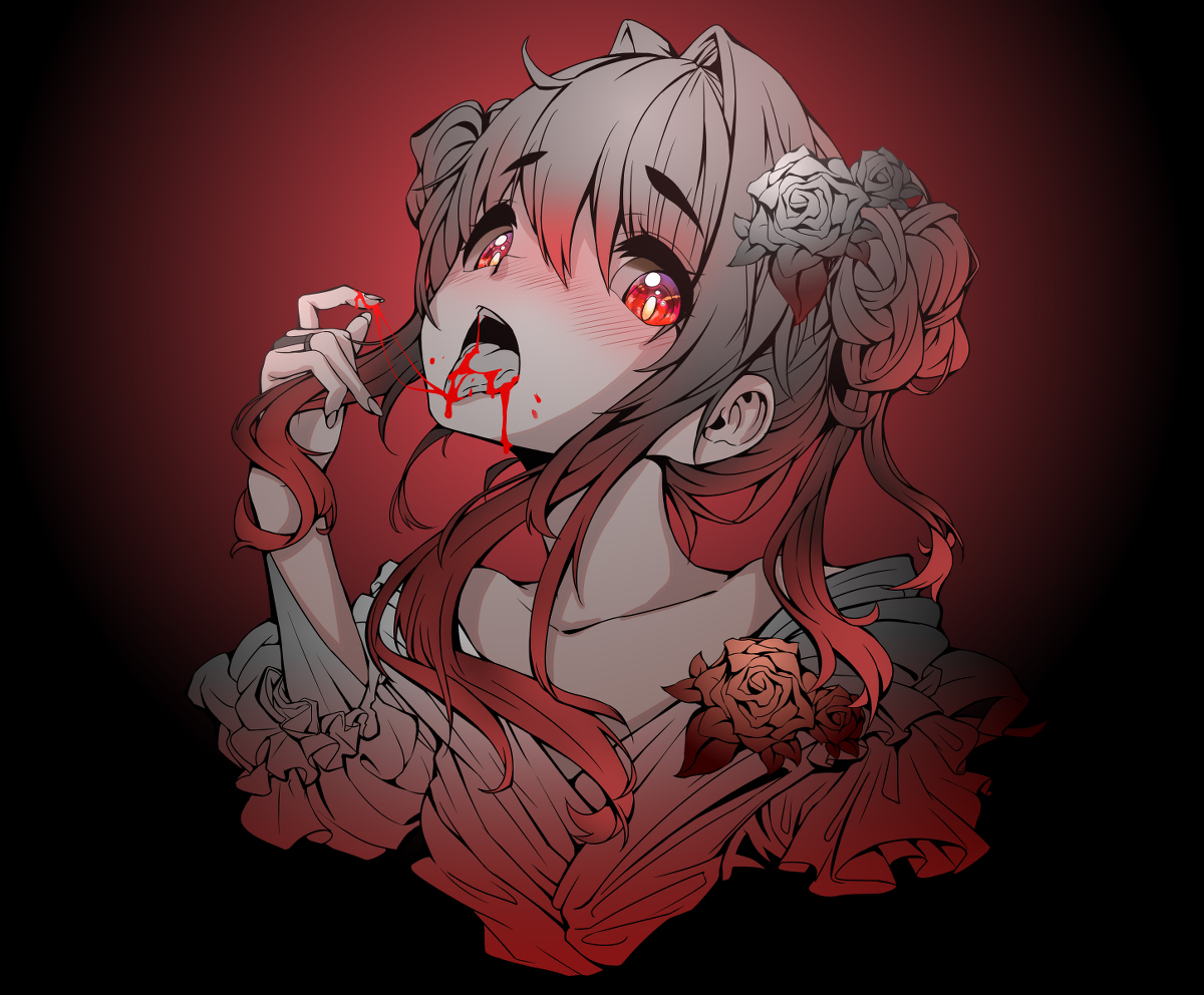 This is a pixiv picture whose title is Vampire.