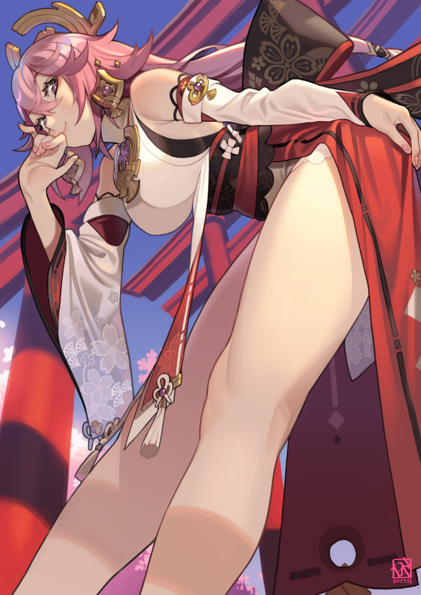 This is a pixiv picture whose title is Yae.