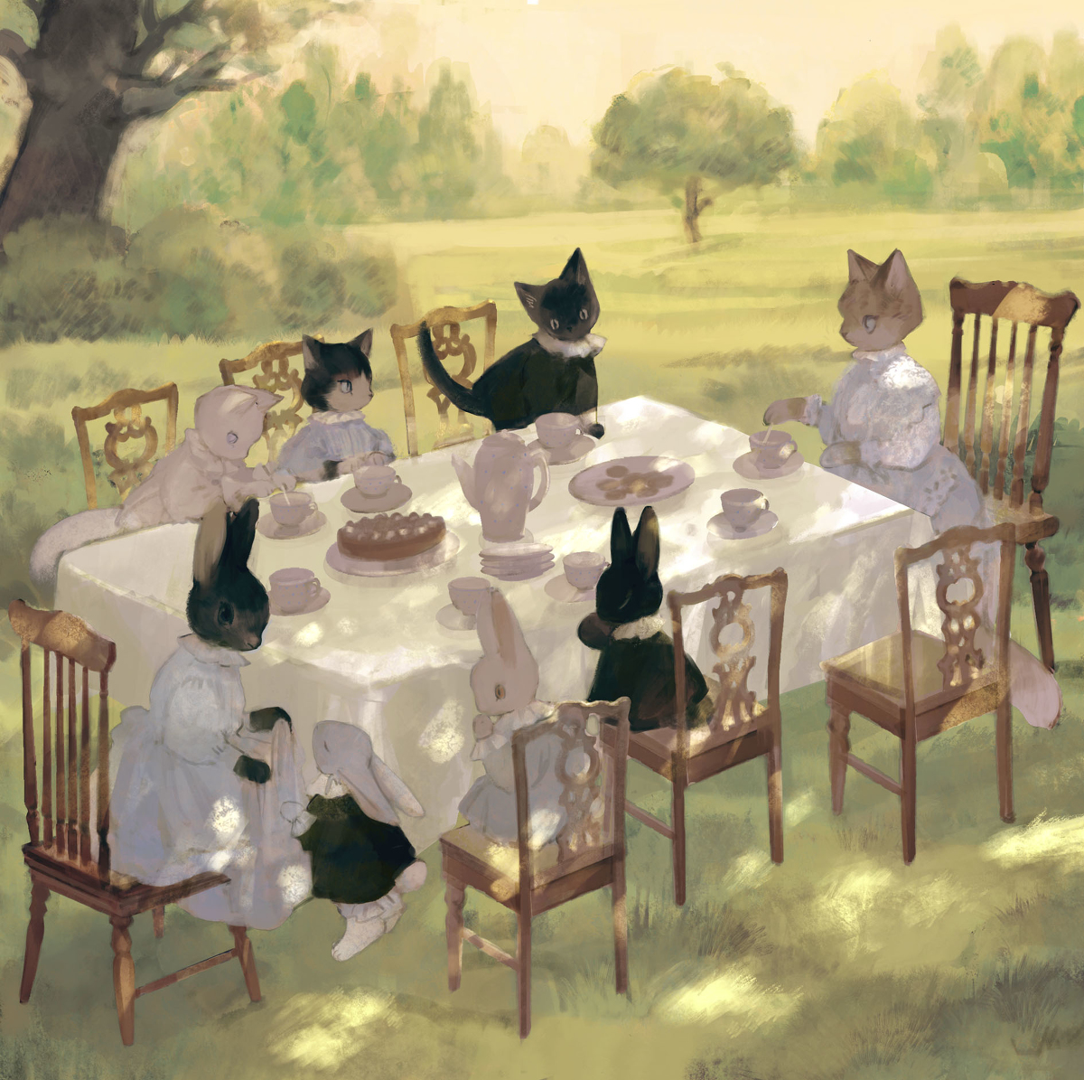 This is a pixiv picture whose title is tea time.