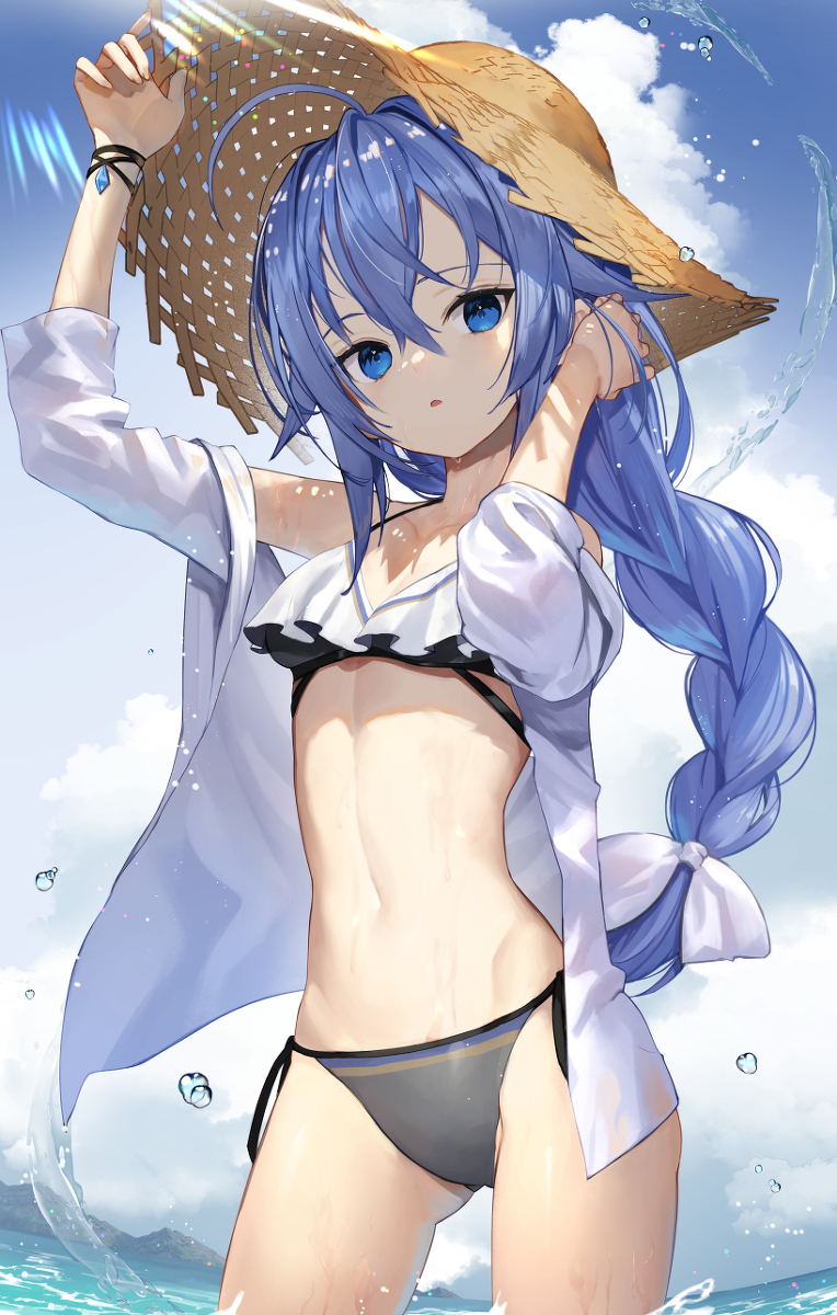 This is a pixiv picture whose title is 水着ロキシー.