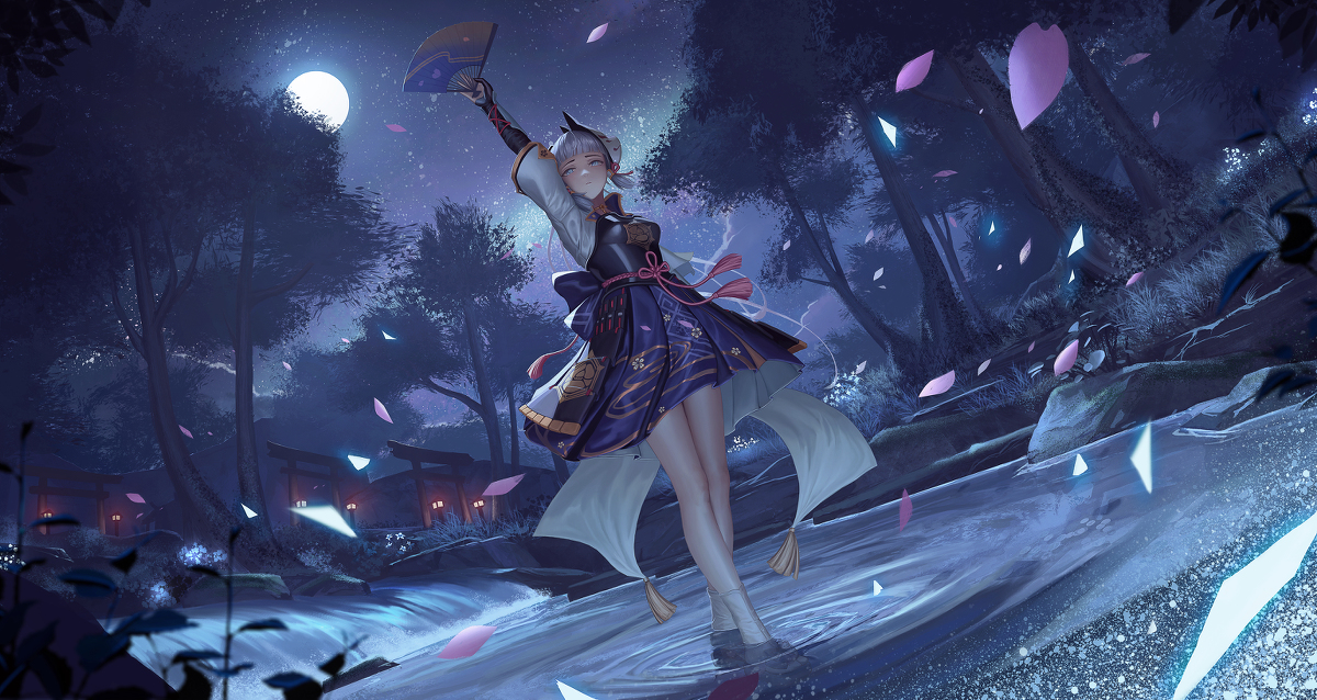 This is a pixiv picture whose title is 白鹭归庭.