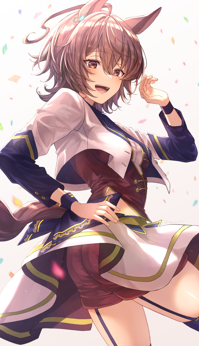 This is a pixiv picture whose title is タキオン！.