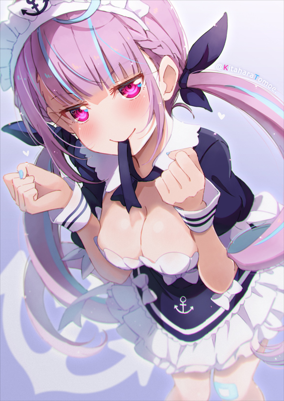 This is a pixiv picture whose title is [skeb] ⚓湊あくあちゃん.