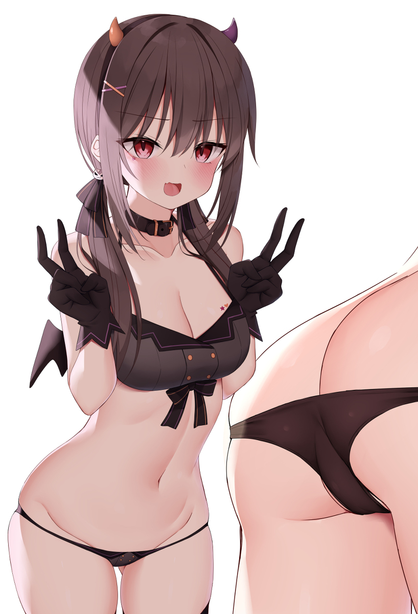 This is a pixiv picture whose title is 生意気おさげちゃん.