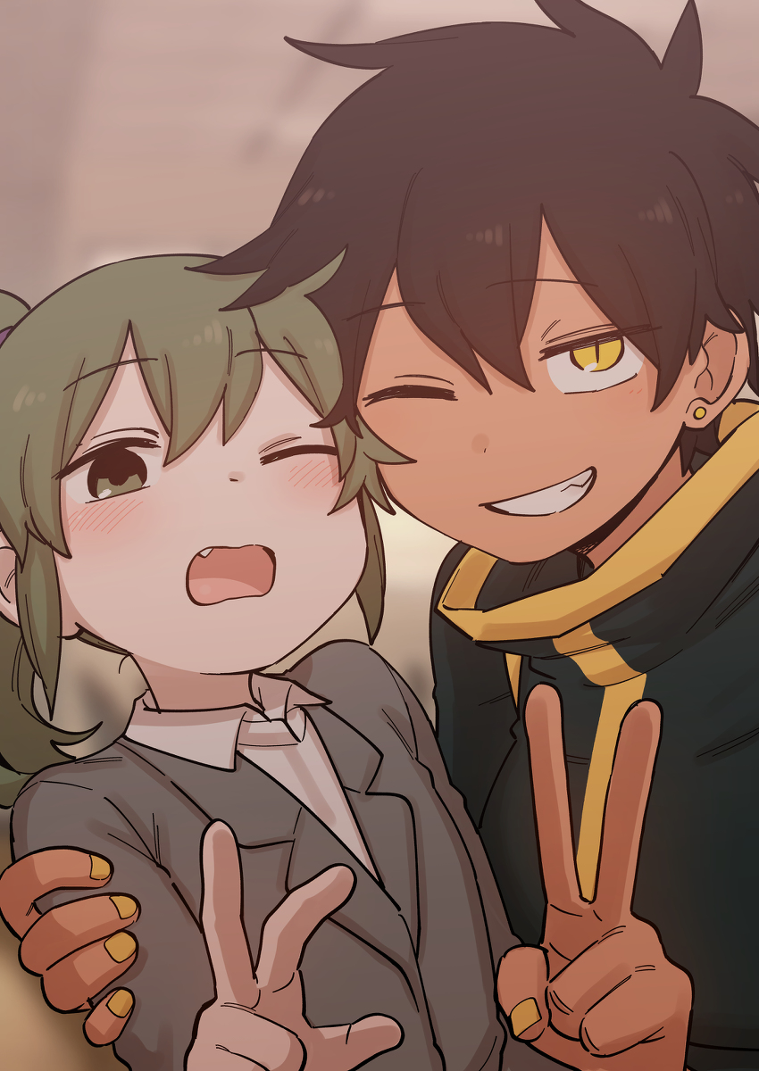 This is a pixiv picture whose title is 親友.
