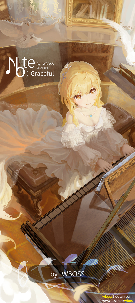 This is a pixiv picture whose title is Note|Gracefil·天空的音符（2）.