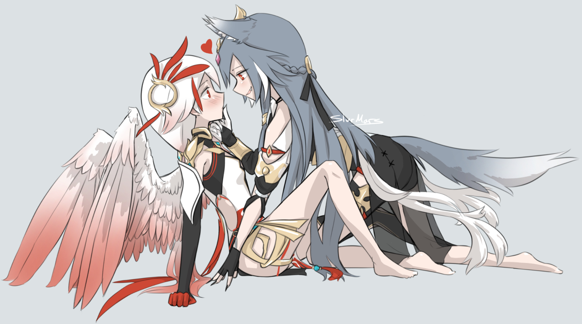 This is a pixiv picture whose title is Bird and Beast.