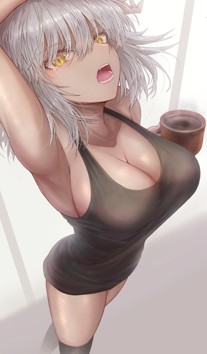 This is a pixiv picture whose title is 寝起き邪ンヌさん.