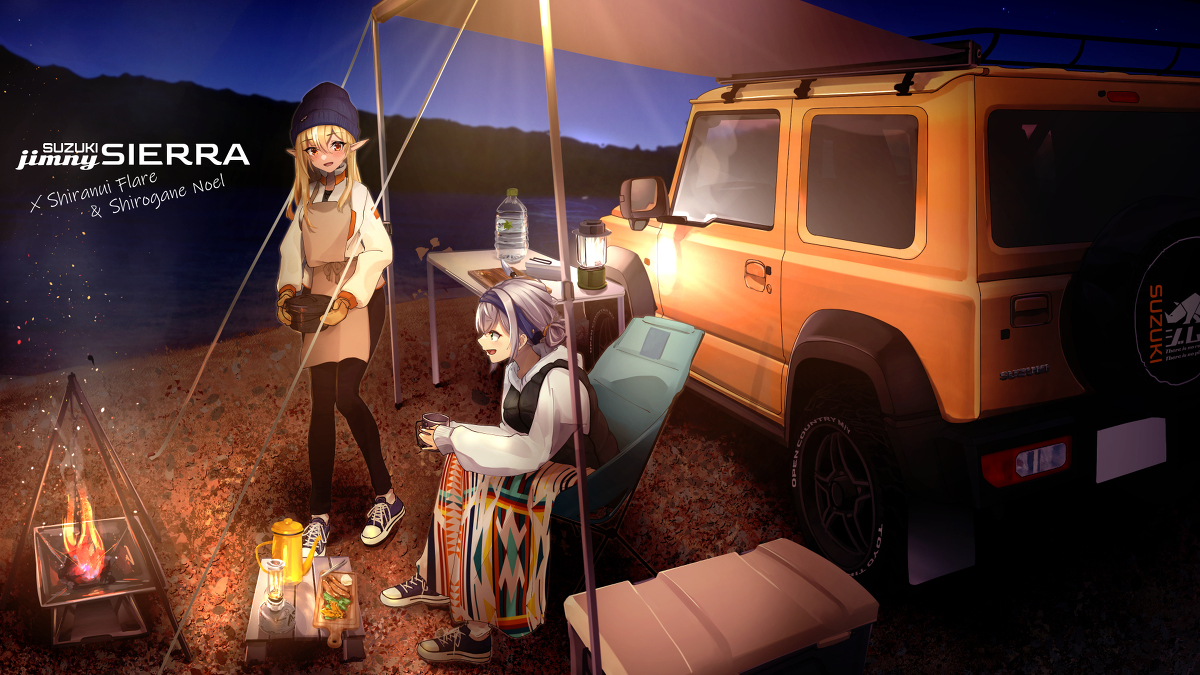 This is a pixiv picture whose title is jimny SIERRA × Flare & Noel.