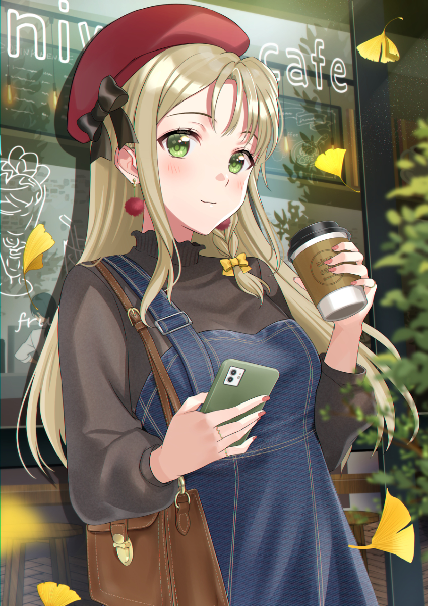 This is a pixiv picture whose title is 秋のカフェデート🍂.