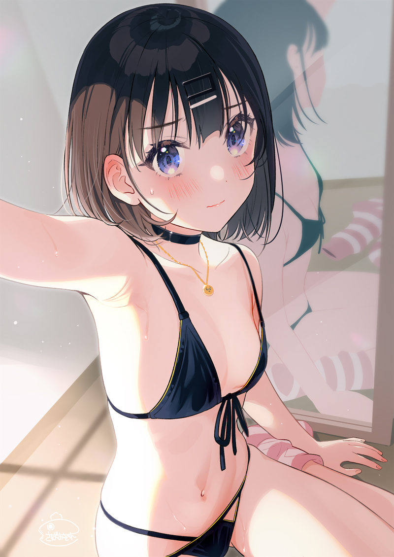 This is a pixiv picture whose title is 「今年は着る機会無かったから…写真だけ」.