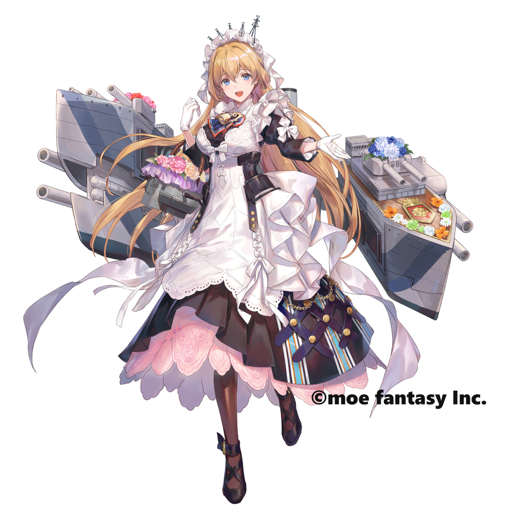 This is a pixiv picture whose title is 【仕事絵】戦艦少女R「シュロップシャー改」.