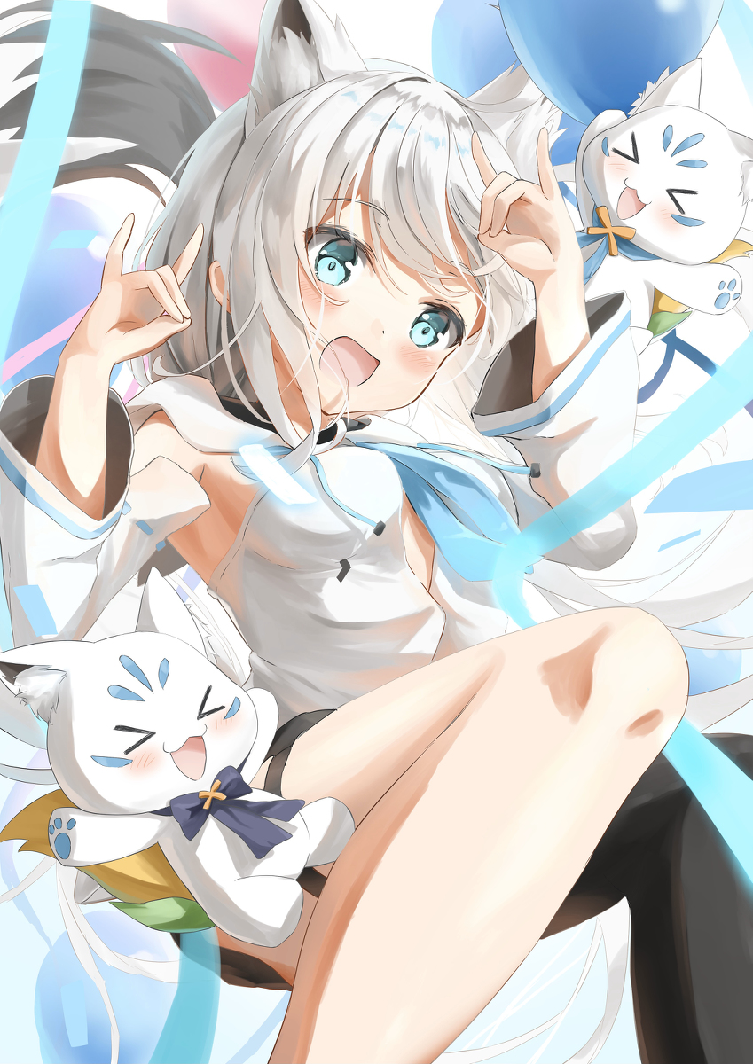 This is a pixiv picture whose title is フブキちゃん🦊🌽.