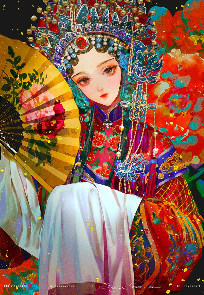 This is a pixiv picture whose title is 梨艶.