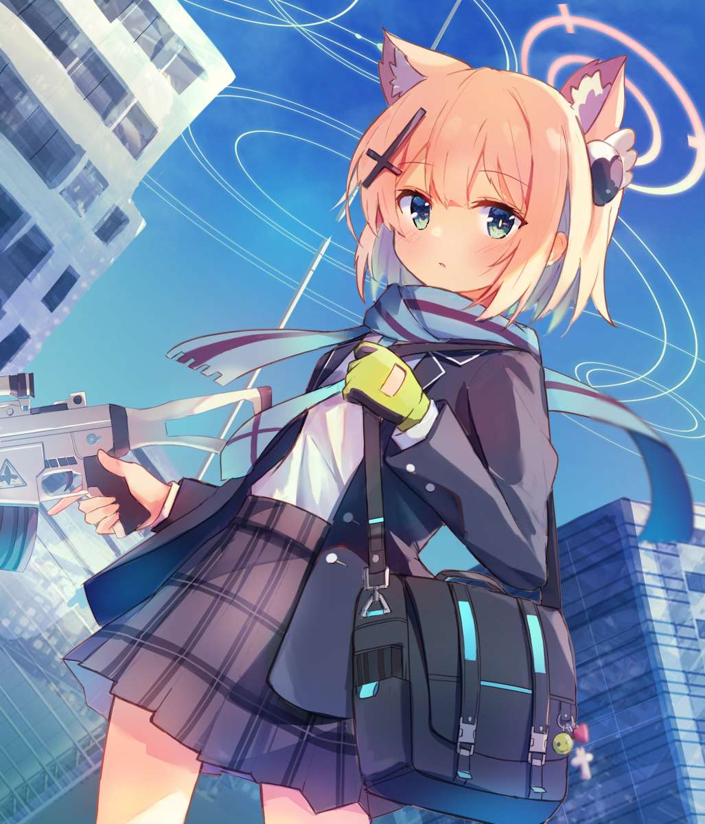This is a pixiv picture whose title is シロ桃！.