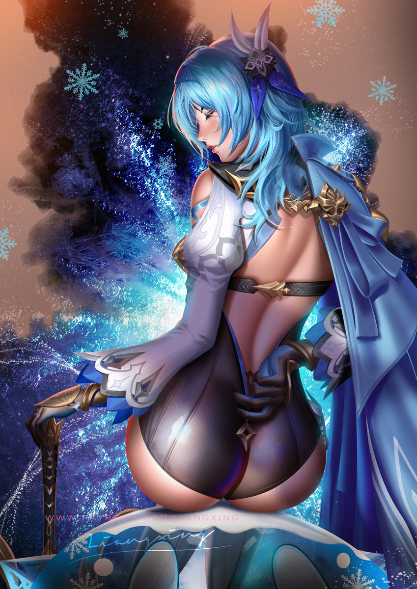 This is a pixiv picture whose title is Eula.