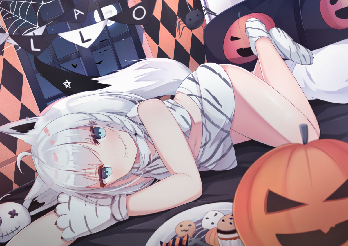 This is a pixiv picture whose title is Trick or Treat.