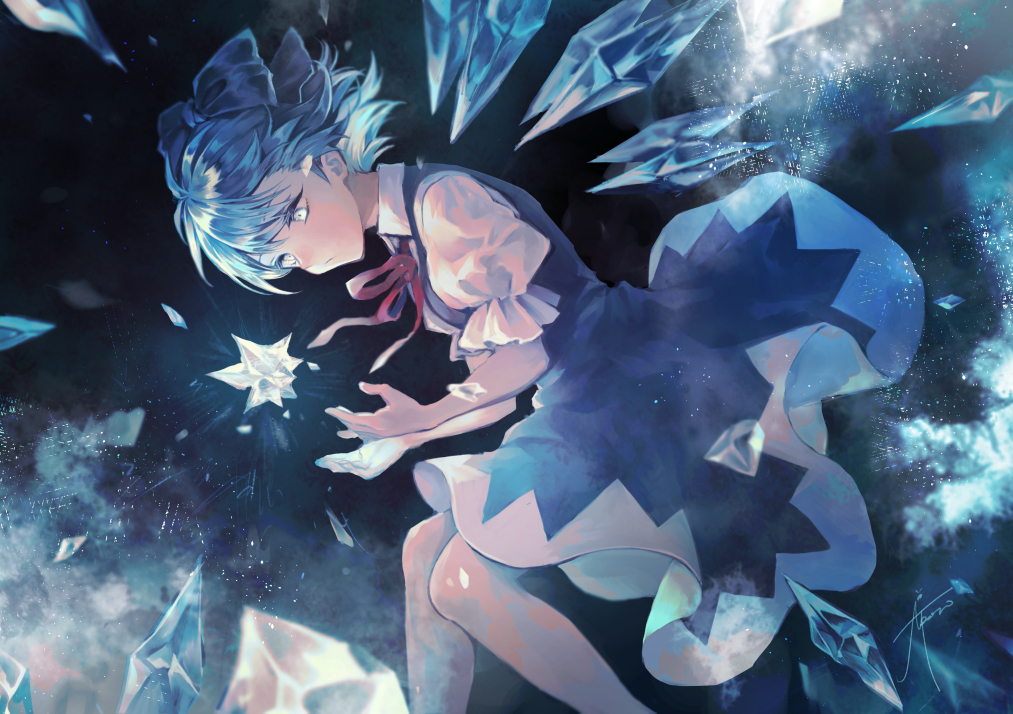 This is a pixiv picture whose title is 凍てつく季節.