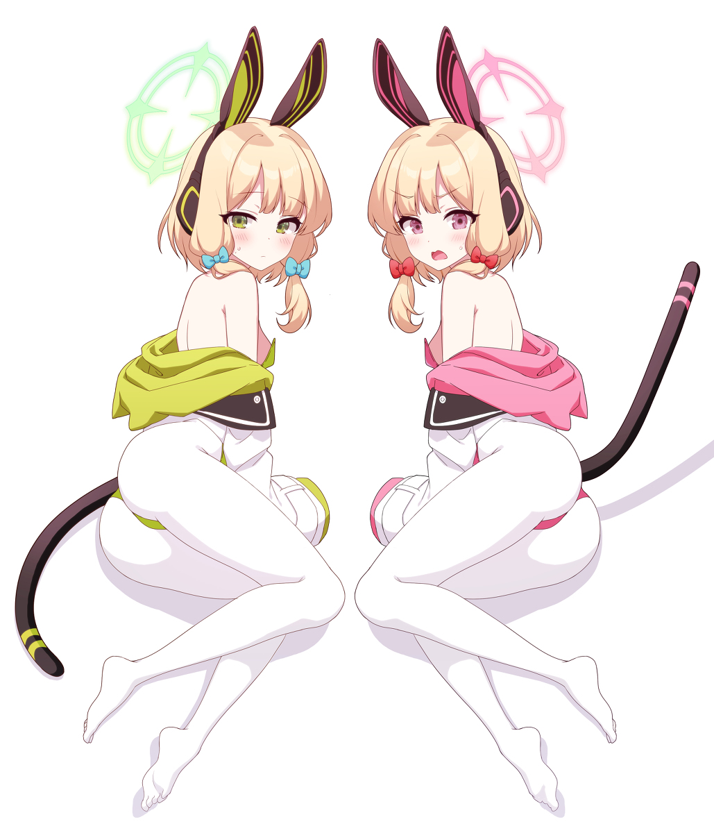 This is a pixiv picture whose title is モモイとミドリ.