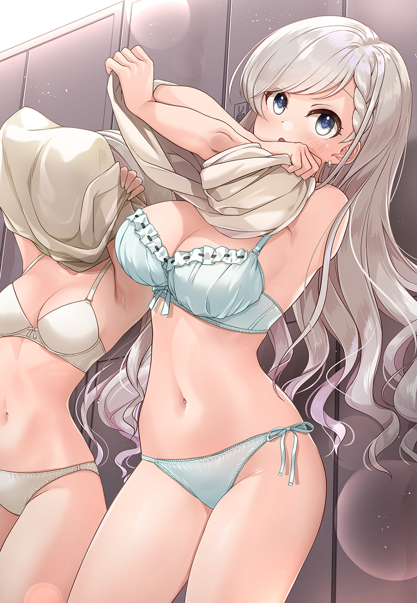 This is a pixiv picture whose title is 【231】（今はダメだよ！なーもいるし…！）.