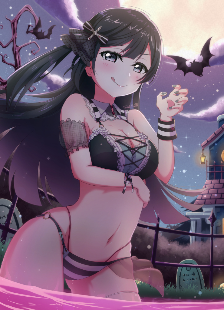 This is a pixiv picture whose title is Maze Town せつ菜.