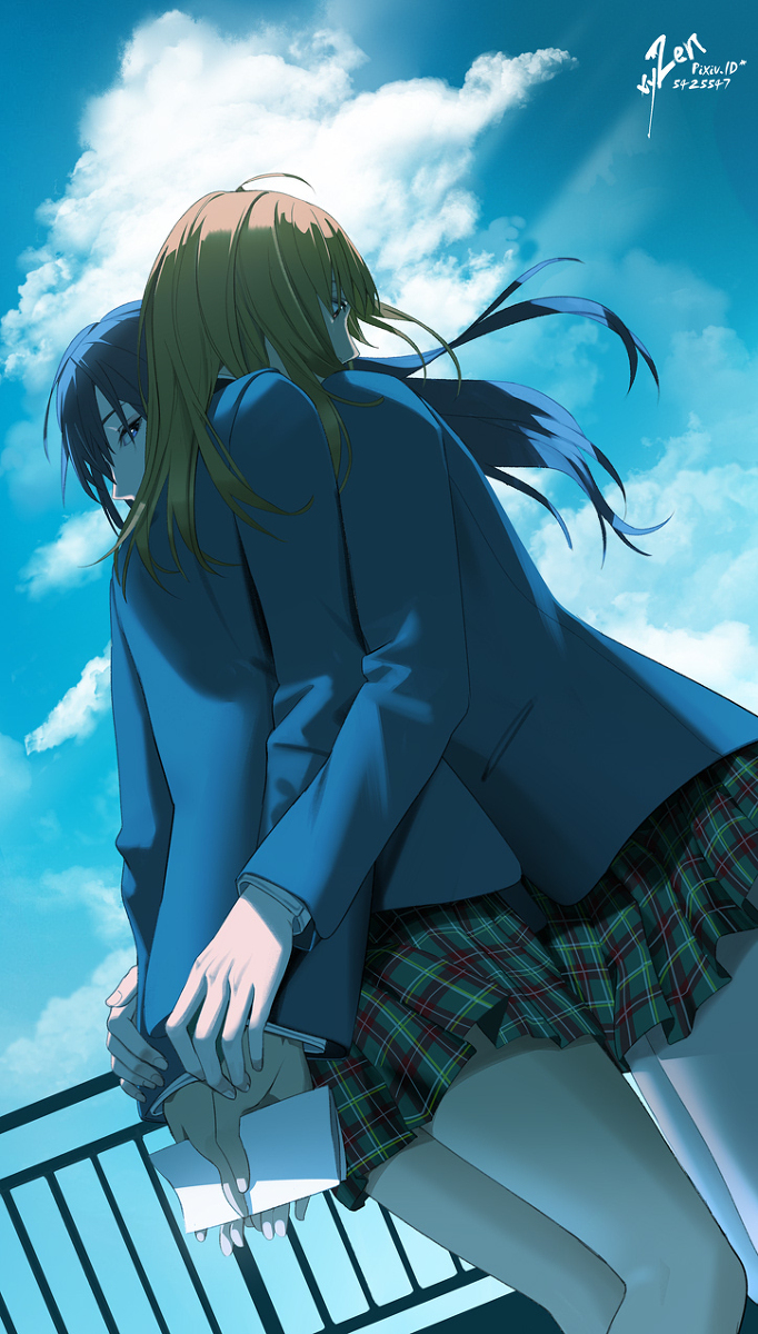 This is a pixiv picture whose title is ハグ.