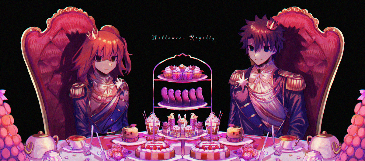 This is a pixiv picture whose title is Halloween Royalty.