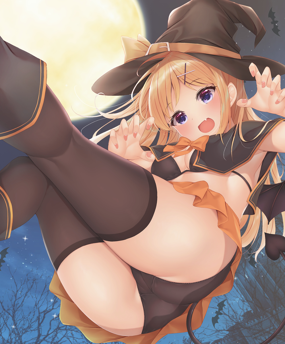 This is a pixiv picture whose title is 『おかしくれないとイタズラするデース🎃』.