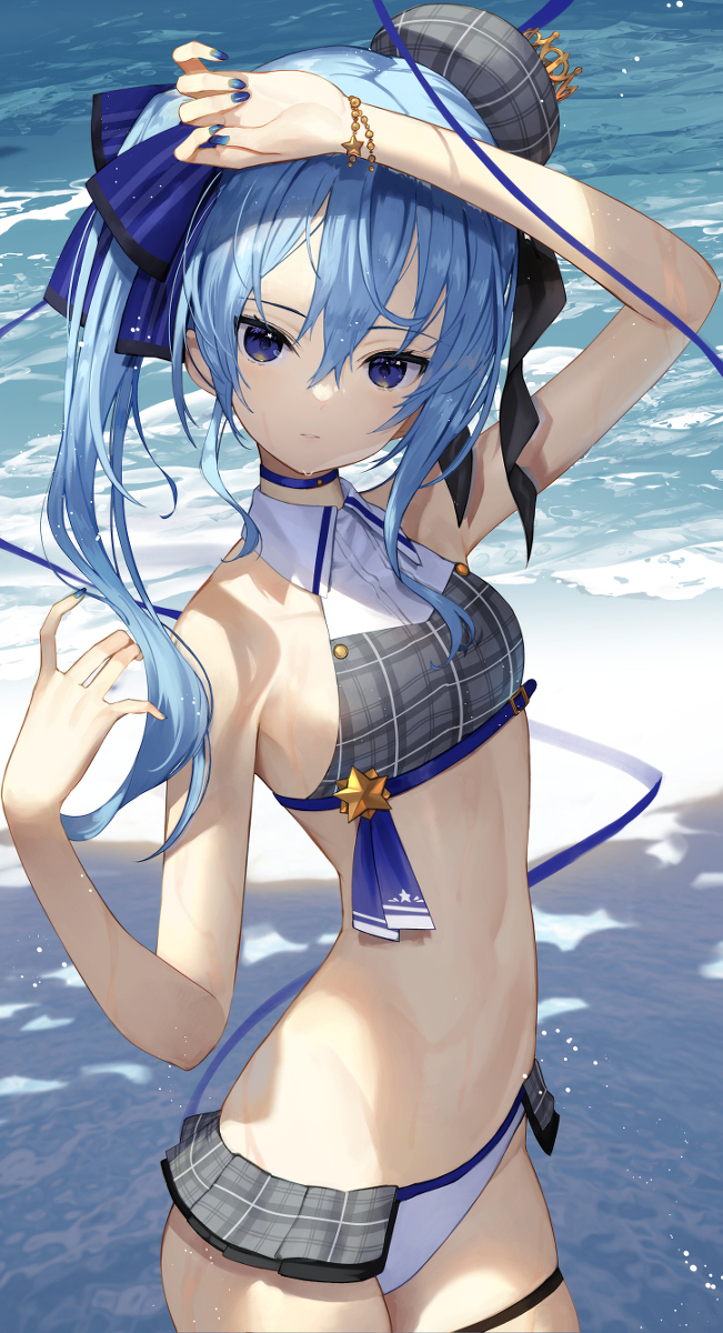 This is a pixiv picture whose title is 水着すいせい.
