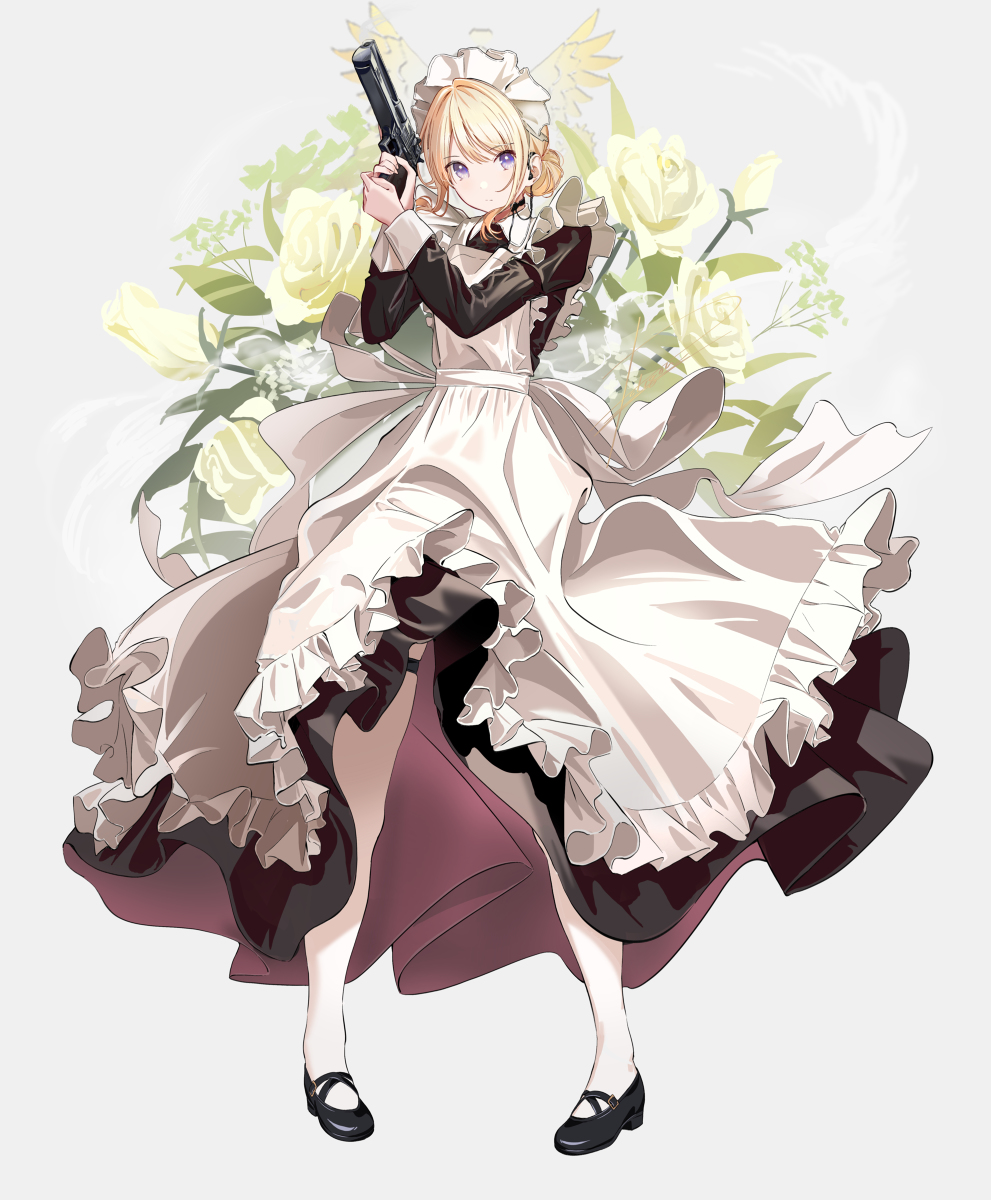 This is a pixiv picture whose title is Rose n Gun.