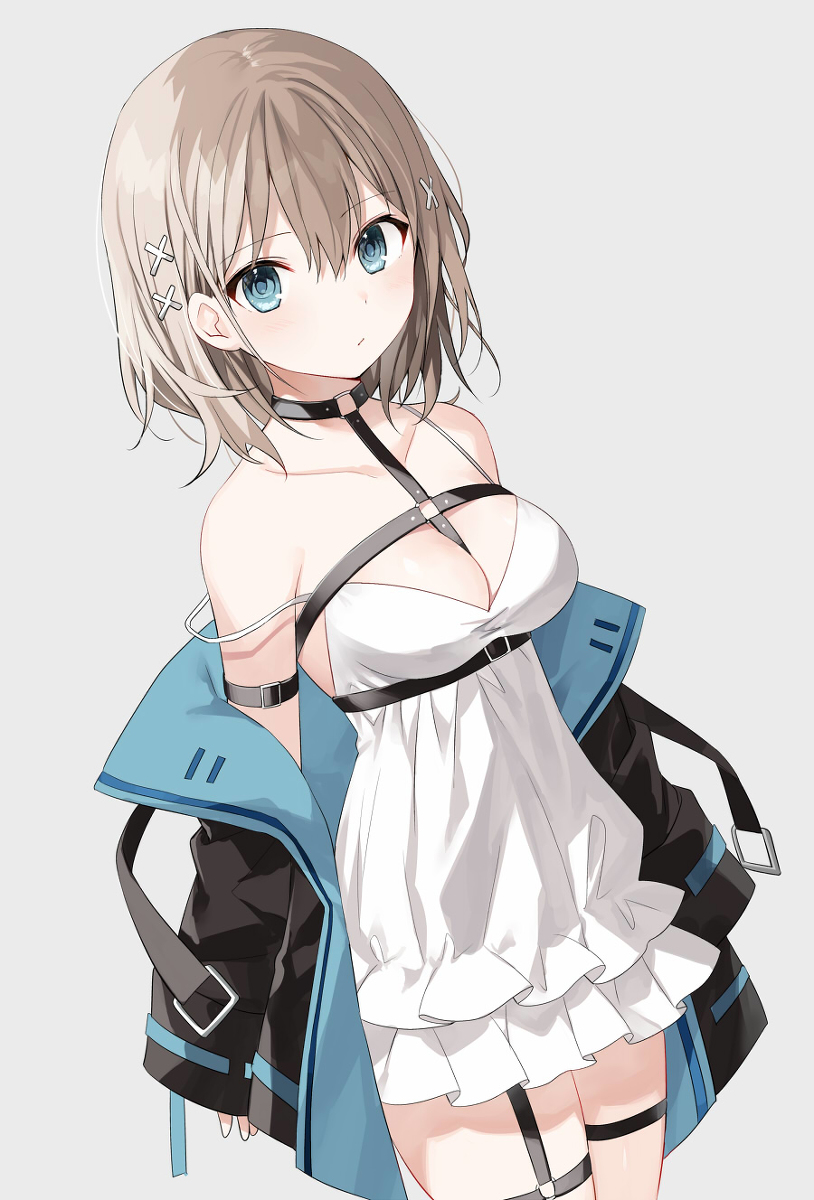 This is a pixiv picture whose title is 白ワンピース.