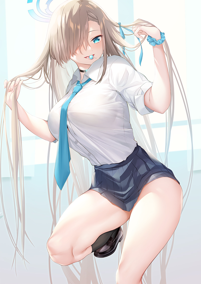 This is a pixiv picture whose title is アスナ（制服）.